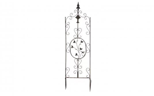 Brązowa trelisa ogrodowa z ornamentem wys 105 cm BHURA Brązowa trelisa ogrodowa z ornamentem wys 105 cm BHURA