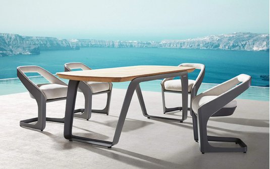 Zestaw stołowy aluminiowy na taras ONDA Higold Zestaw stołowy aluminiowy na taras ONDA Higold