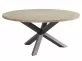 Stół ogrodowy LOUVRE 160 aluminiowe ciemnoszare nogi blat teak