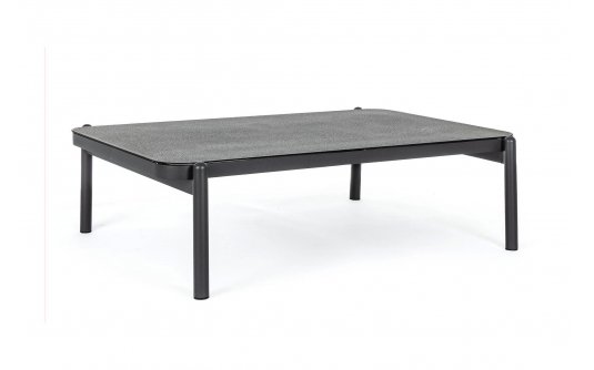 Ciemnoszary stolik kawowy aluminiowy FLORENCIA bizzotto Ciemnoszary stolik kawowy aluminiowy FLORENCIA bizzotto