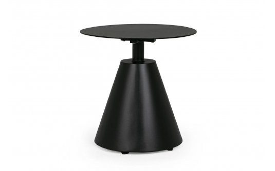 Okrągły czarny stolik boczny aluminiowy ALOHA bizzotto Okrągły czarny stolik boczny aluminiowy ALOHA bizzotto