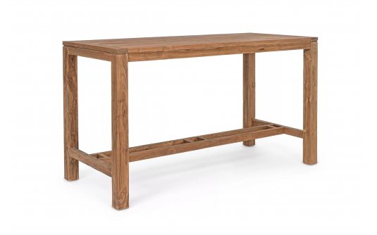 Wysoki stół barowy z drewna teak recykling MARICRUZ bizzotto Wysoki stół barowy z drewna teak recykling MARICRUZ bizzotto