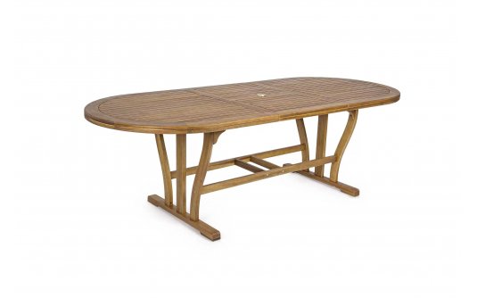 Rozkładany stół z zaokrąglonym batem 180-240 NOEMI bizzotto Rozkładany stół z zaokrąglonym batem 180-240 NOEMI bizzotto