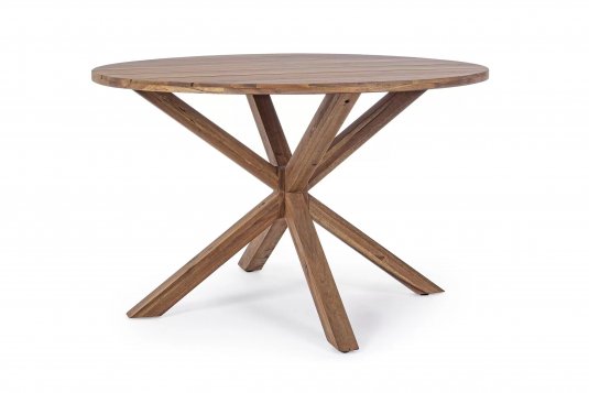 Okrągły stół ogrodowy akacjowy DUBLINO 120 bizzotto