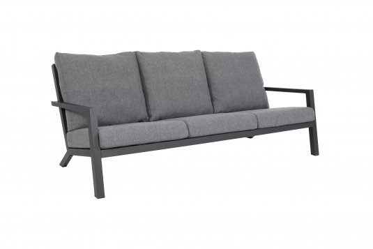 Aluminiowa sofa wypoczynkowa ogrodowa antracyt DOWN TOWN na nowoczesny taras