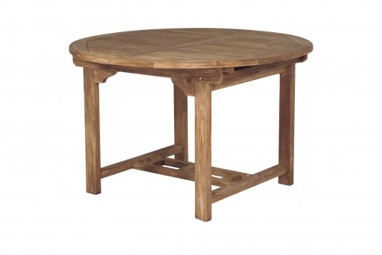 Okrągły stół 120 cm rozkładany teak do długości 170 cm CARAPIA