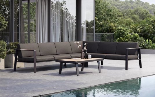 Czarny aluminiowy narożnik ogrodowy NOFI Higold Czarny aluminiowy narożnik ogrodowy NOFI Higold