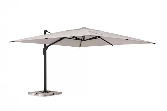 Parasol obrotowy pochylany 2 płaszczyzny alu grafit poszycie szarobeżowe ARIES 3x3Parasol obrotowy pochylany 2 płaszczyzny alu grafit poszycie szarobeżowe ARIES 3x4