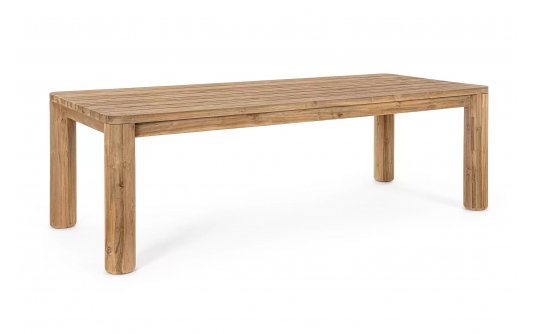 Duży stół z drewna teak MAVERICK 240 okrągłe nogi bizzotto Duży stół z drewna teak MAVERICK 240 okrągłe nogi bizzotto