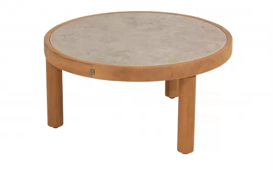 Okrągły stolik kawowy FINN Ø60 teak / blat ceramiczny Okrągły stolik kawowy FINN Ø60 teak / blat ceramiczny