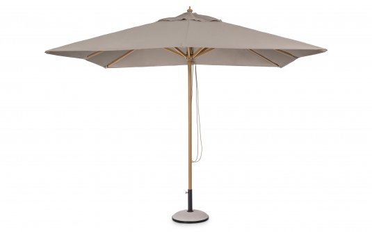 Parasol ogrodowy noga centralna aluminowa powłoka drewnopodobna ECLIPSE poszycie taupe