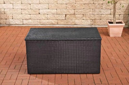 skrzynia na poduszki technorattan czarny skrzynia na poduszki technorattan czarny