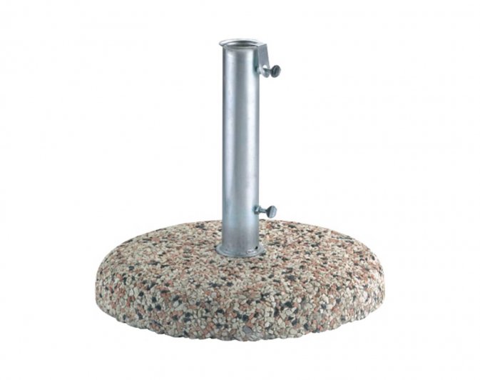 podstawa pod parasol 25 kg cementowa z kamieniem rzecznym podstawa pod parasol 25 kg cementowa z kamieniem rzecznym